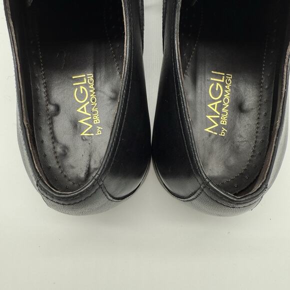 Bruno Magli Men's Shoes 10 Leather Lace-Up Oxford Dress Cap Toe Lightly Used - Picture 11 of 13